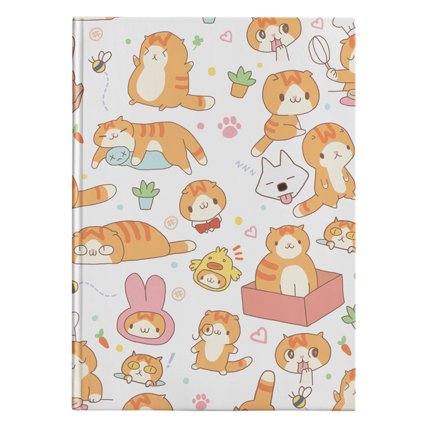 Cute Waffles Hardcover Notebook