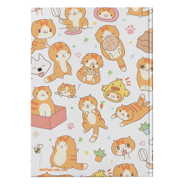 Cute Waffles Hardcover Notebook