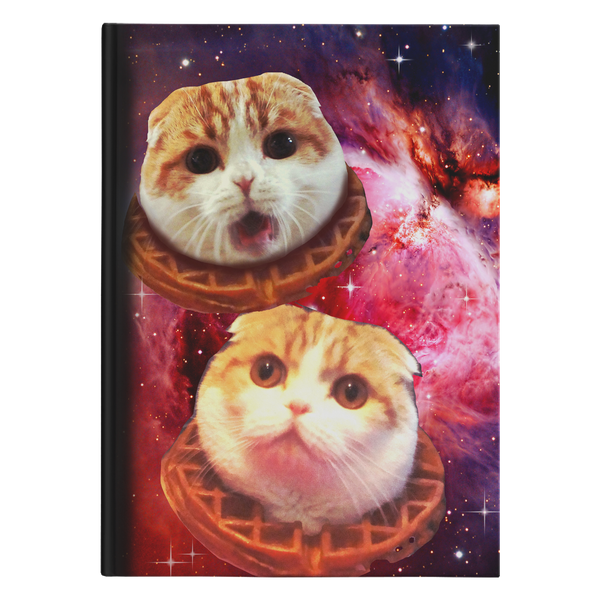 Space Waffles Hardcover Notebook