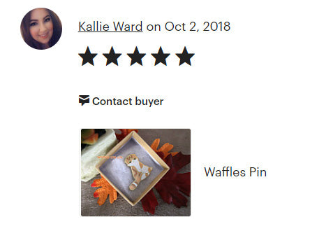 Waffles the Cat Pin