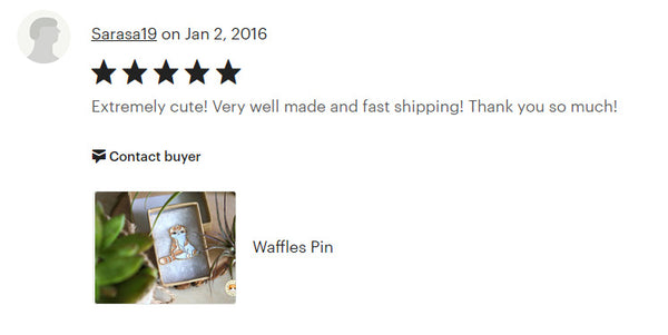 Waffles the Cat Pin