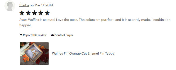 Waffles the Cat Pin