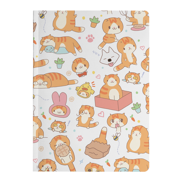 Cute Waffles Paperback Notebook