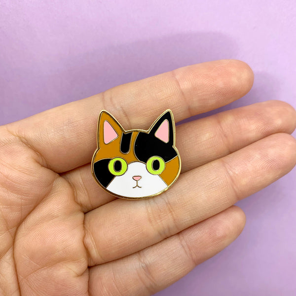 Calico Cat Enamel Pin