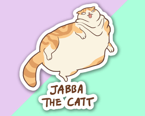 Jabba the Catt Sticker