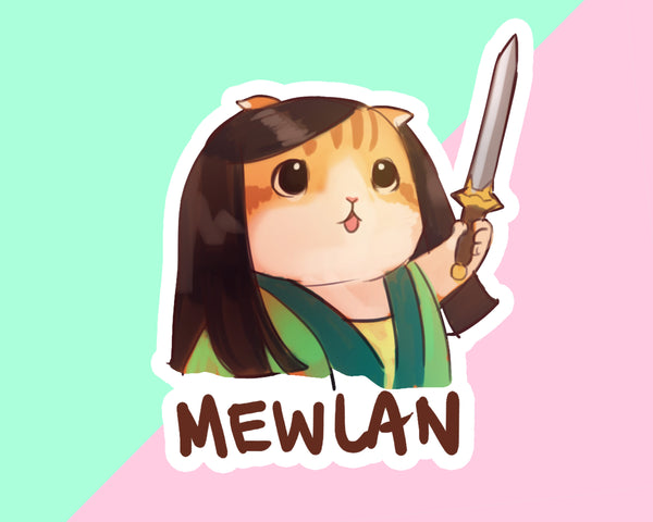 Mewlan Sticker