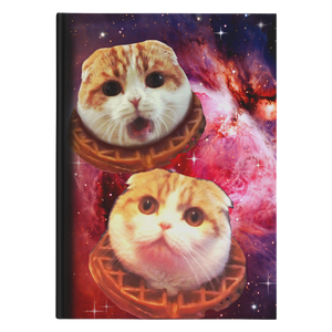 Space Waffles Hardcover Notebook