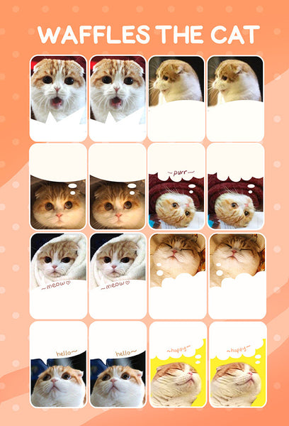 Scottish Fold Calendar Stickers | Orange Cat Stickers